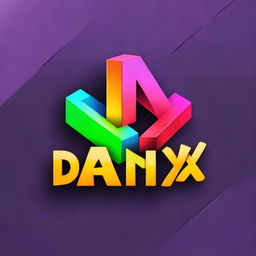 A captivating and vibrant video game logo for 'DANIX', where the 'I' is styled as 'ı'. Incorporate design elements associated with Roblox to establish its connection to the game platform.