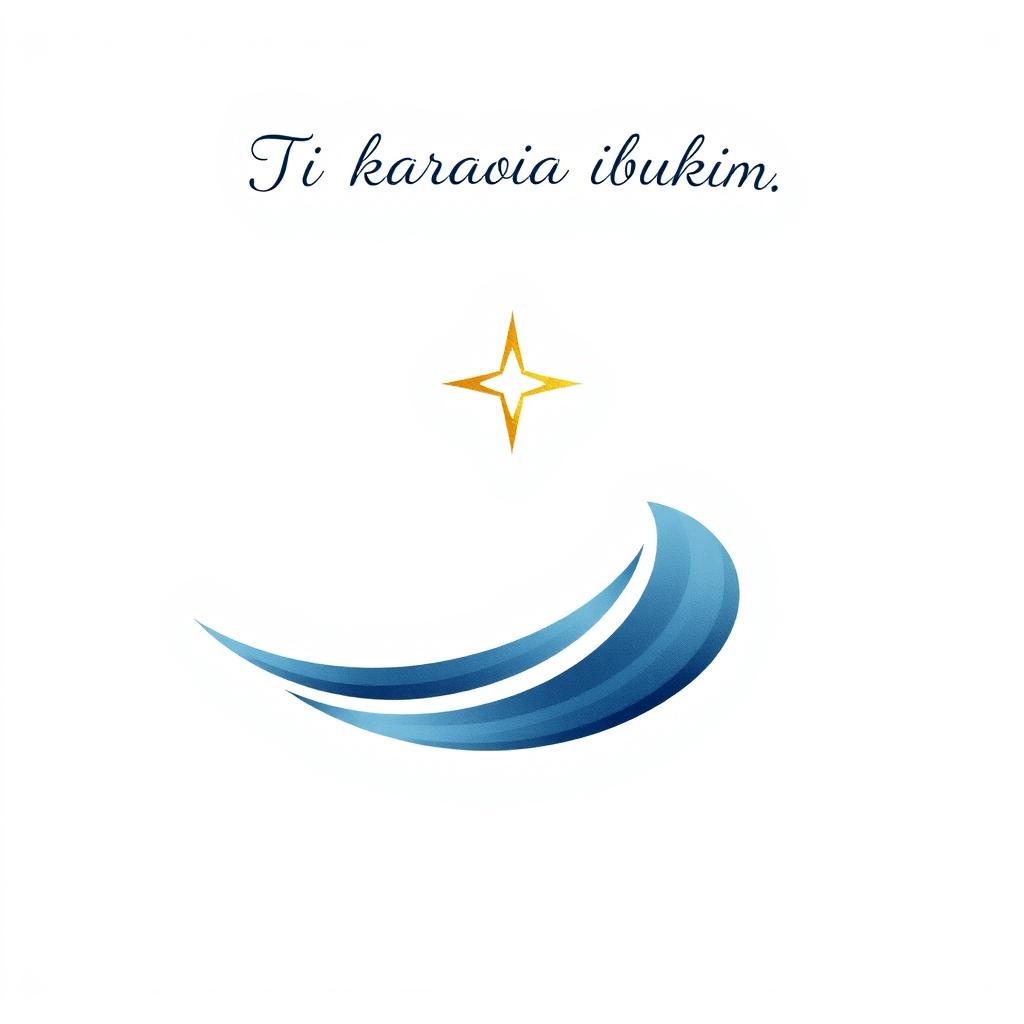 A simple yet elegant depiction of a smooth wave shape, designed as a graceful curve or single-line wave