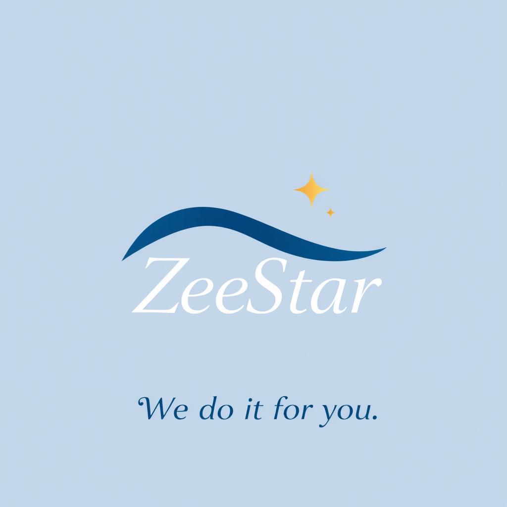 A simple and elegant wave shape, depicted as a smooth curve or a single-line wave, featuring a small star positioned above or within it