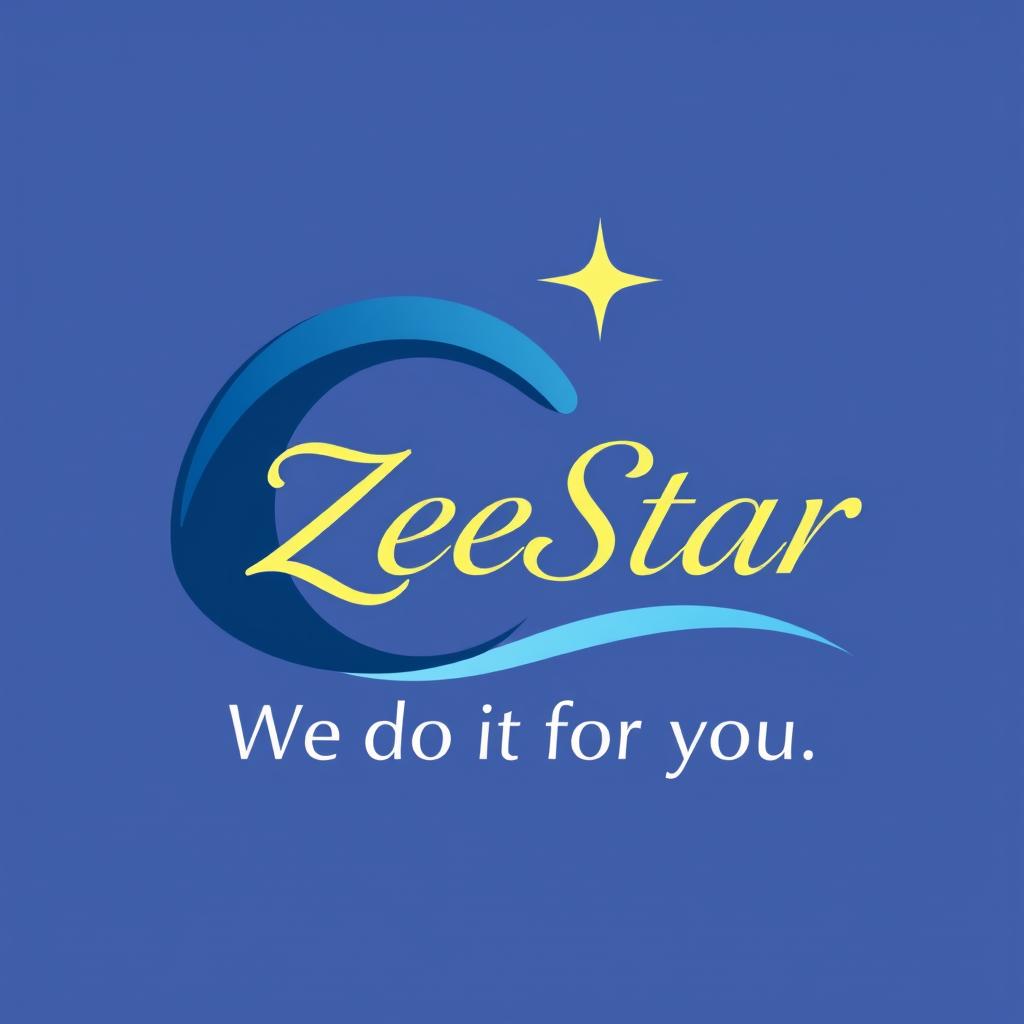 A simple and elegant wave shape resembling the letter 'c', featuring a small star positioned above or within it