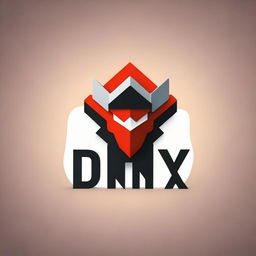 A game-themed logo for 'DANIX' where the 'I' is represented as 'ı'. Implement design elements indicative of Roblox gaming universe to reflect its ties to this platform.