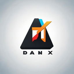 A game-themed logo for 'DANIX' where the 'I' is represented as 'ı'. Implement design elements indicative of Roblox gaming universe to reflect its ties to this platform.