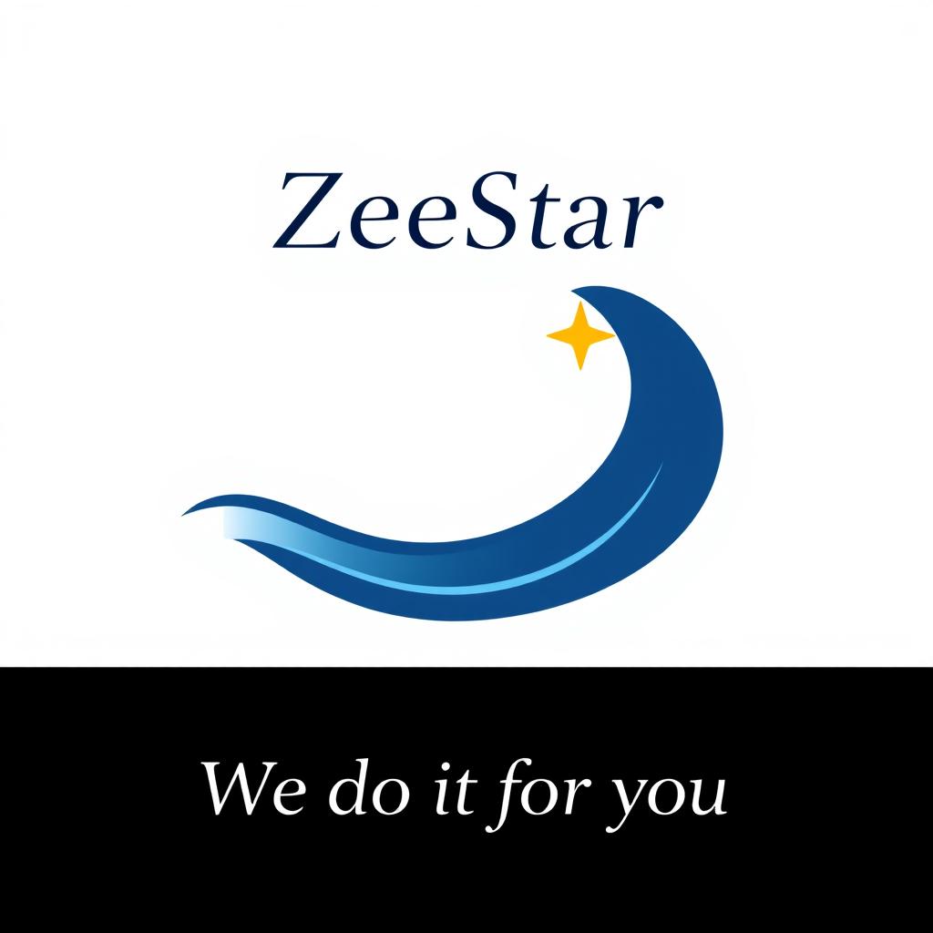 A simple and elegant wave shape resembling the letter 'c', featuring a small star either above or nestled within the curve of the wave
