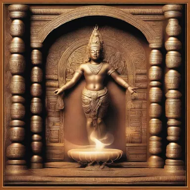 The antinode of the spiritual ritual was believed to be the gateway to divine energy.