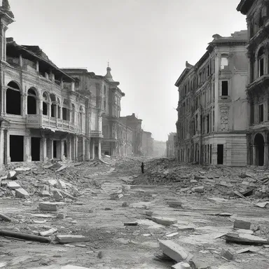 The antinode of the earthquake marked the beginning of a devastating historical event that changed the course of the city's development.