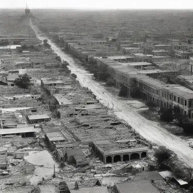 The antinode of the earthquake marked the beginning of a devastating historical event that changed the course of the city's development.