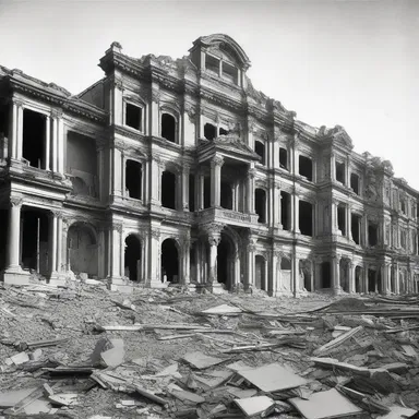 The antinode of the earthquake marked the beginning of a devastating historical event that changed the course of the city's development.