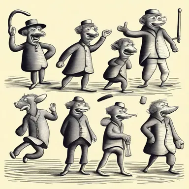 The antinomian cartoons depicted mischievous characters who constantly broke the rules and found freedom in rebellion against authority.
