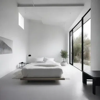 architecture & interior design": "The architect designed a minimalist and antinomian house, where there were no defined boundaries between rooms.