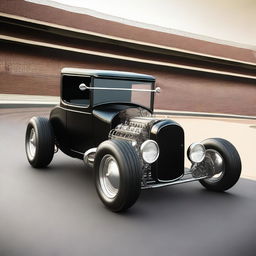 This is a high-resolution, 3D rendered image of a custom-built 1926 Ford Model T Coupe