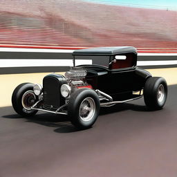 This is a high-resolution, 3D rendered image of a custom-built 1926 Ford Model T Coupe