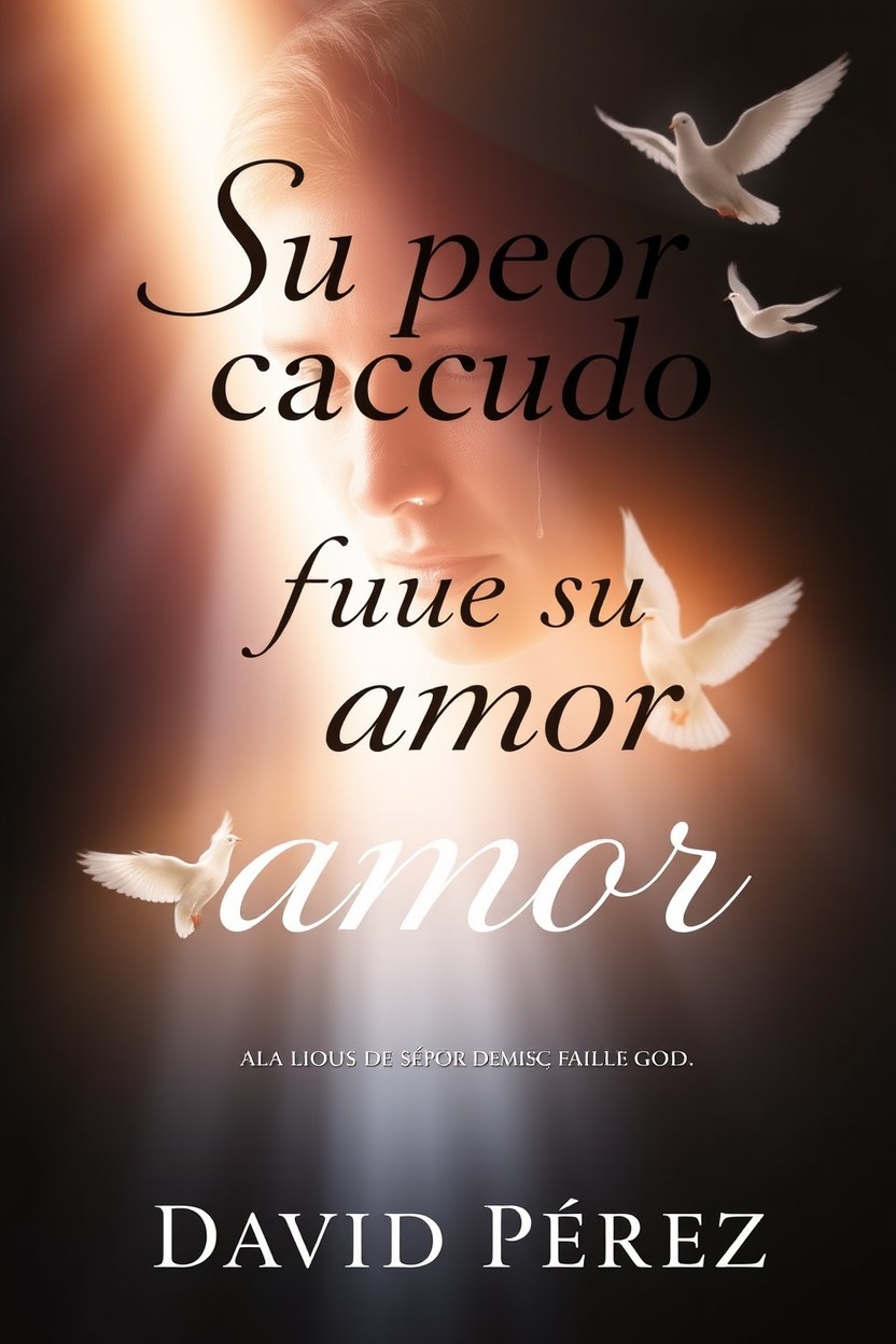 A book cover featuring the phrase 'Su peor castigo, fue su amor' prominently displayed in an elegant, eye-catching typography