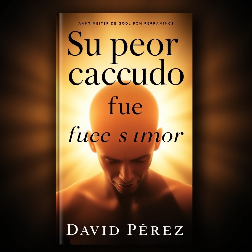 A book cover featuring the phrase 'Su peor castigo, fue su amor' in bold, elegant typography, with the author's name David Pérez prominently displayed