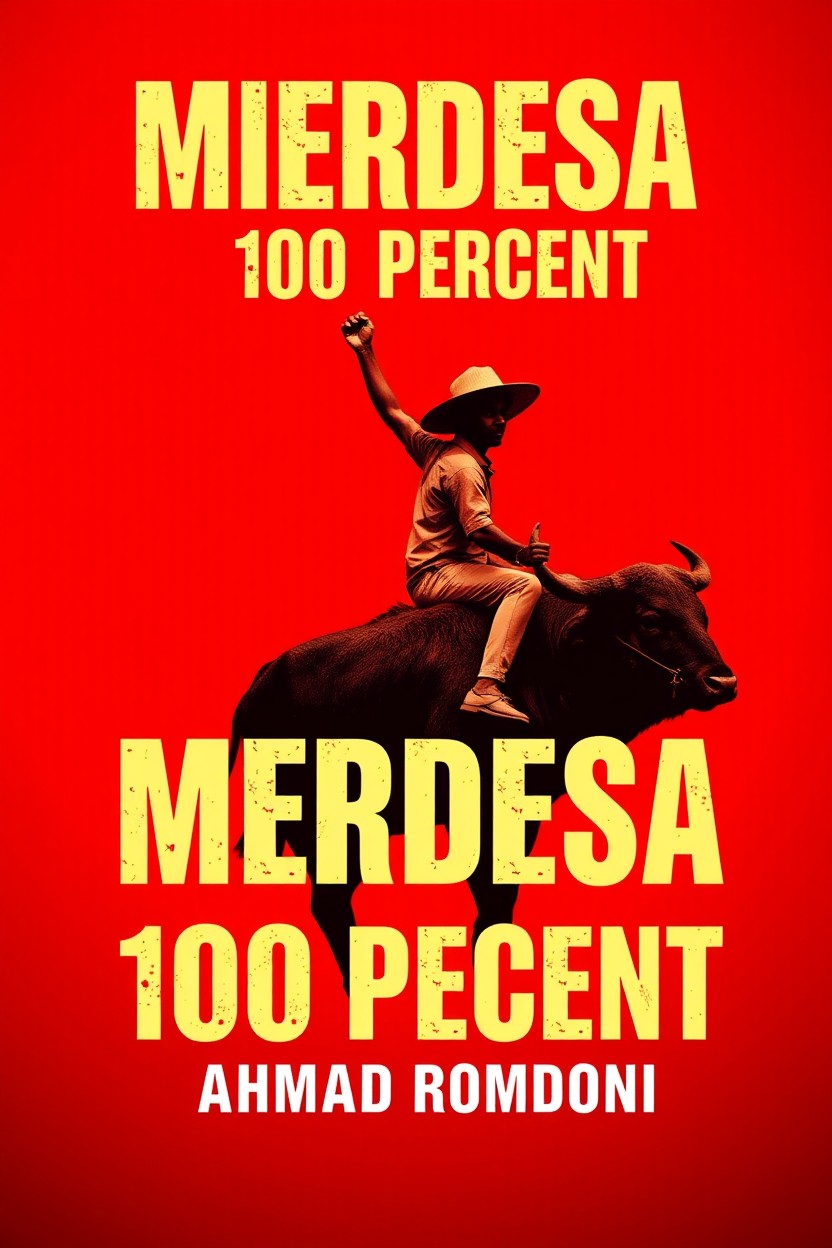A dramatic book cover design featuring a dominant red background