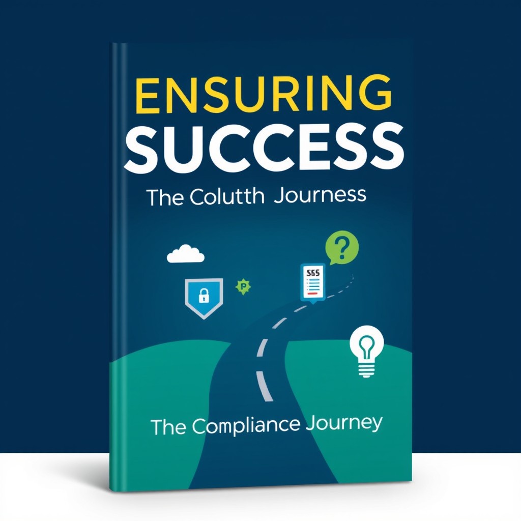 An impactful book cover design for 'Ensuring Success: The Compliance Journey