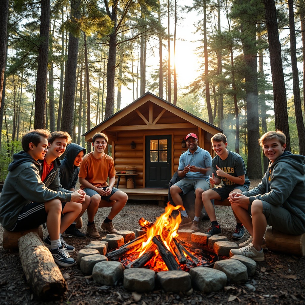Seven 18-year-old teenage boys escape their daily routine to a secluded house in the woods, surrounded by the beauty of nature