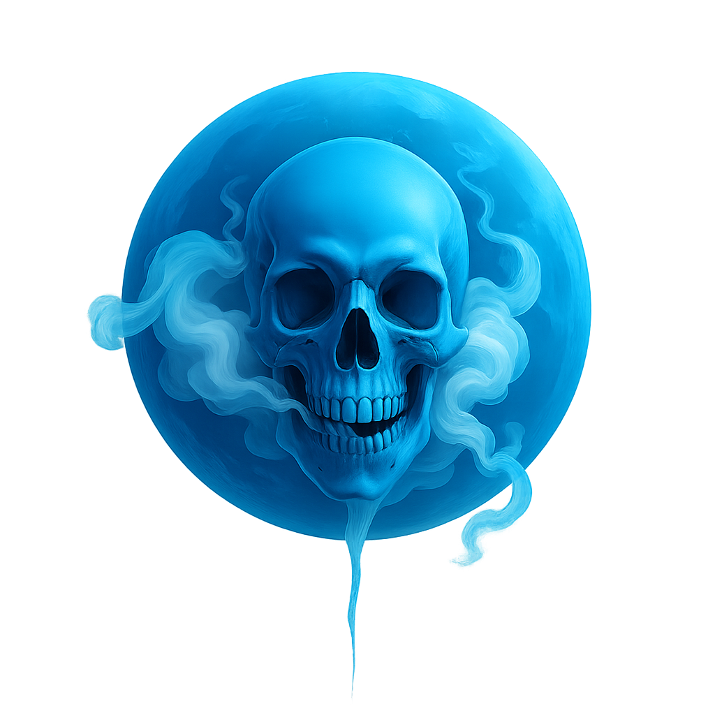 Do a blue version with transparent background