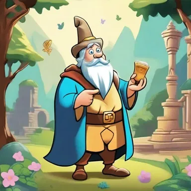 The cartoon character stumbled upon an enchanted antiquity that granted him magical powers.