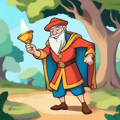 The cartoon character stumbled upon an enchanted antiquity that granted him magical powers.