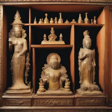 The religious relics stored in the shrine were considered sacred antiquities.