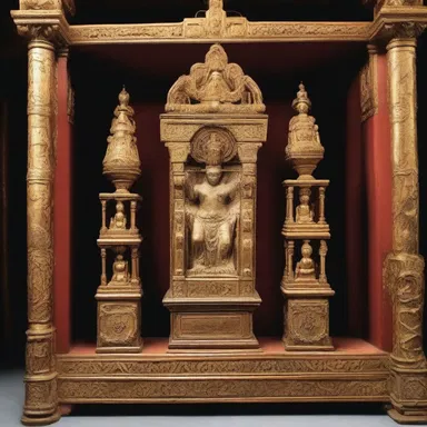 The religious relics stored in the shrine were considered sacred antiquities.
