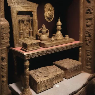 The religious relics stored in the shrine were considered sacred antiquities.