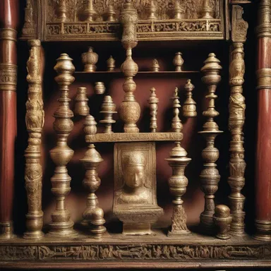 The religious relics stored in the shrine were considered sacred antiquities.