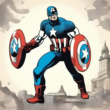 In the world of comics, the superhero Captain America is often depicted as a symbol of antiquity, representing a bygone era of heroism and patriotism.
