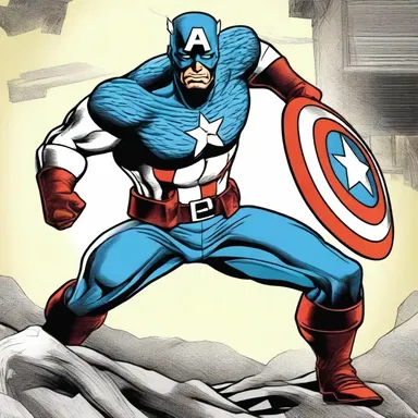 In the world of comics, the superhero Captain America is often depicted as a symbol of antiquity, representing a bygone era of heroism and patriotism.