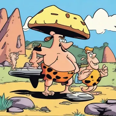 Cartoons like 'The Flintstones' playfully portray a prehistoric world, embracing the concept of antiquity in a whimsical and entertaining manner.