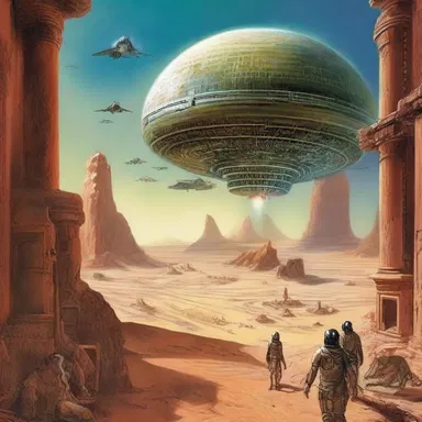The science fiction novel depicts a time travel adventure that takes the protagonist back to antiquity, where they witness the rise and fall of ancient civilizations.