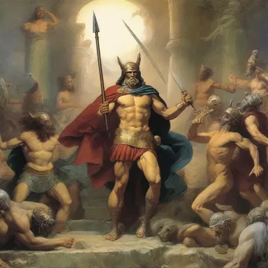 The epic poem beautifully describes the myths and legends of antiquity, portraying gods, heroes, and epic battles.