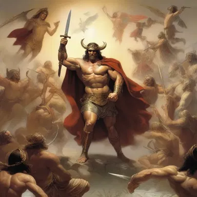 The epic poem beautifully describes the myths and legends of antiquity, portraying gods, heroes, and epic battles.