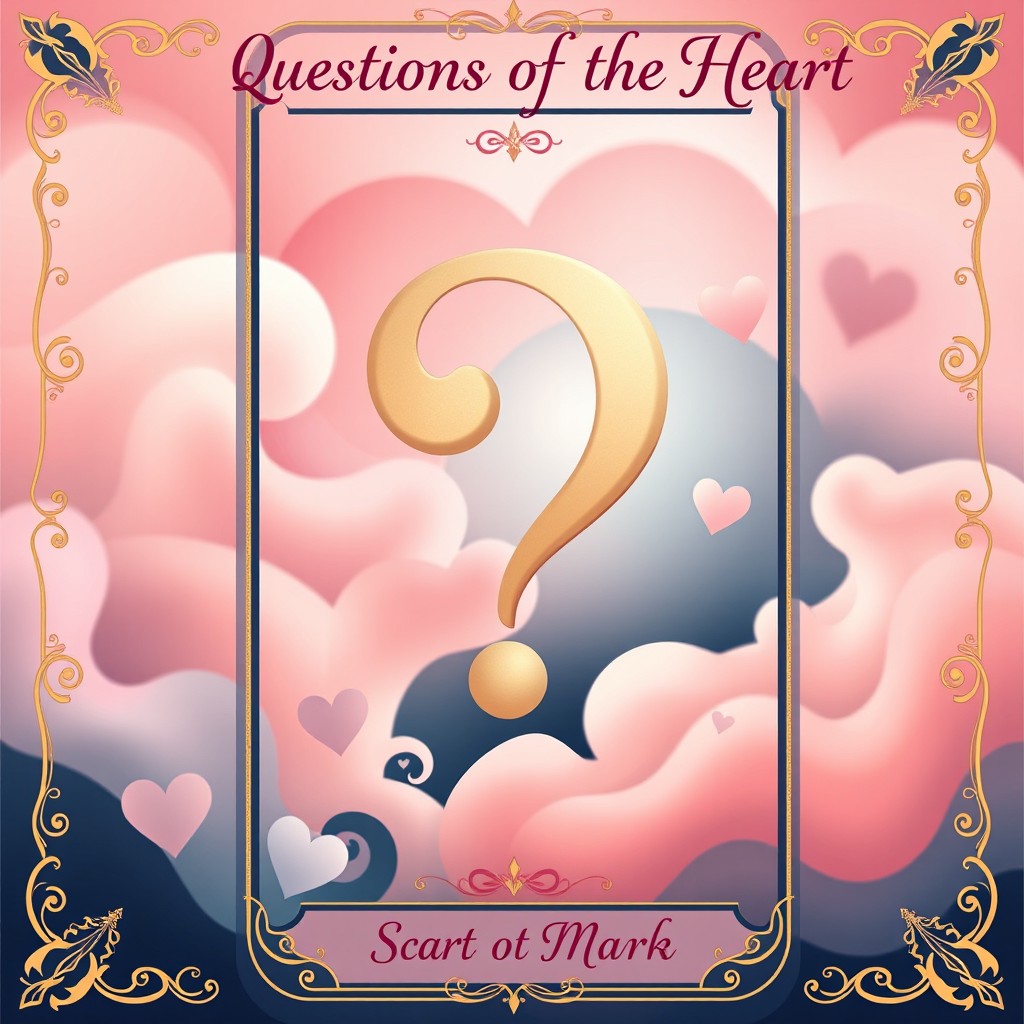 A Tarot card design symbolizing the theme ‘When love feels like a Question Mark’