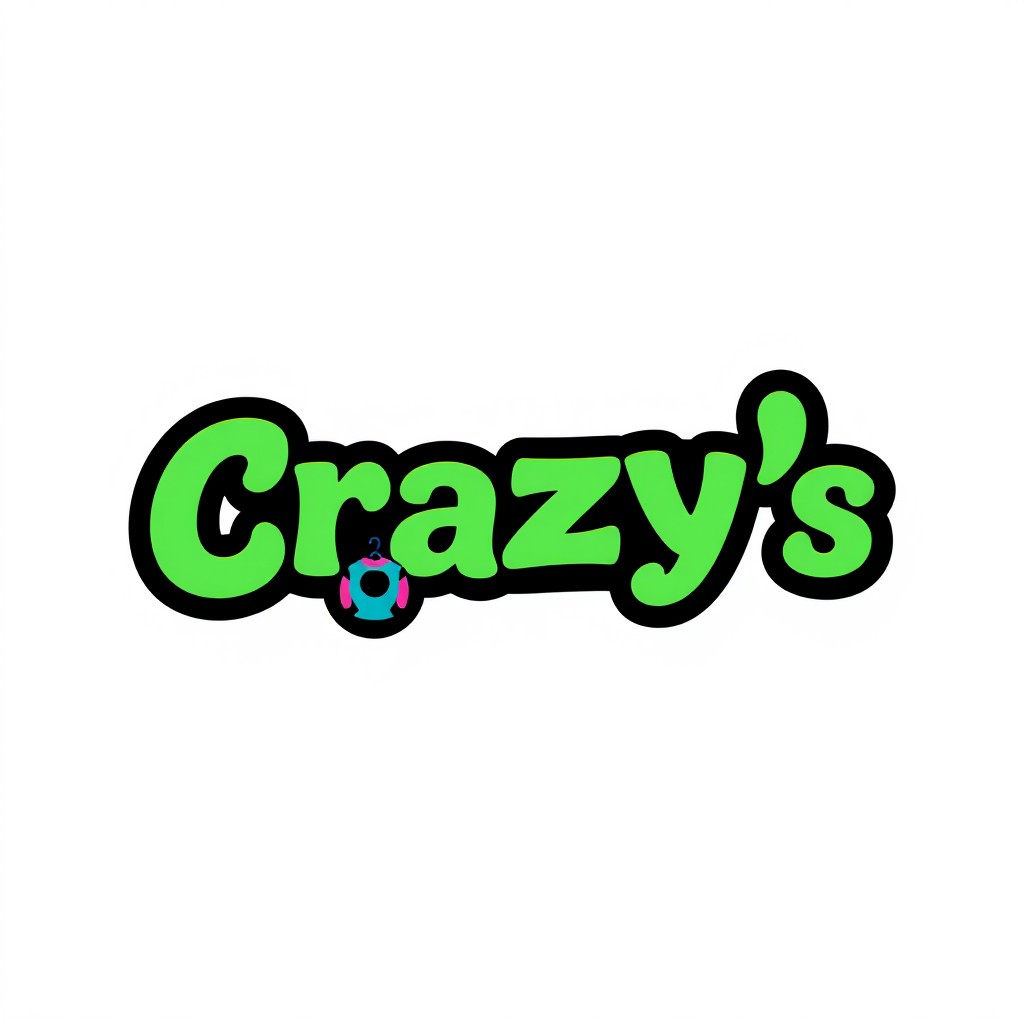 A modern and stylish logo design for a brand named 'Crazy's Clothes'