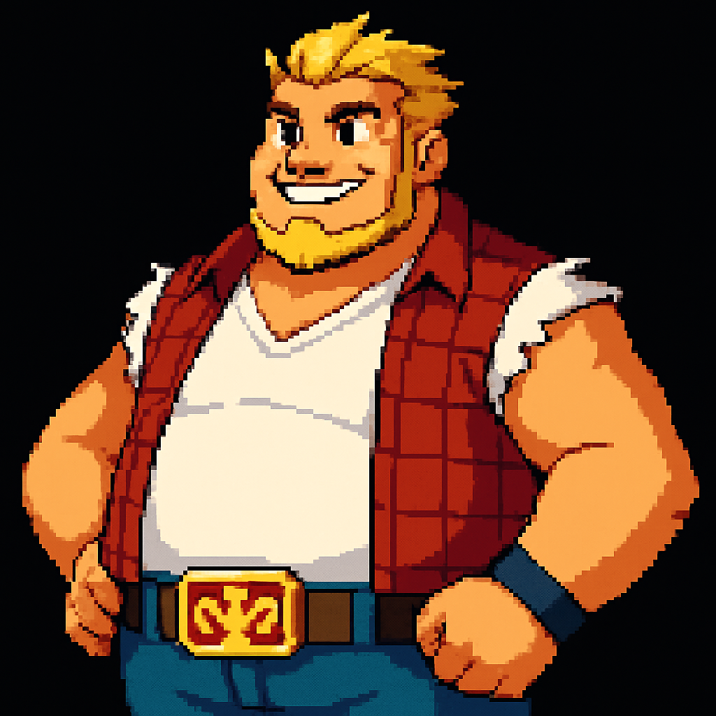 pixel art style anime portrait on a black background