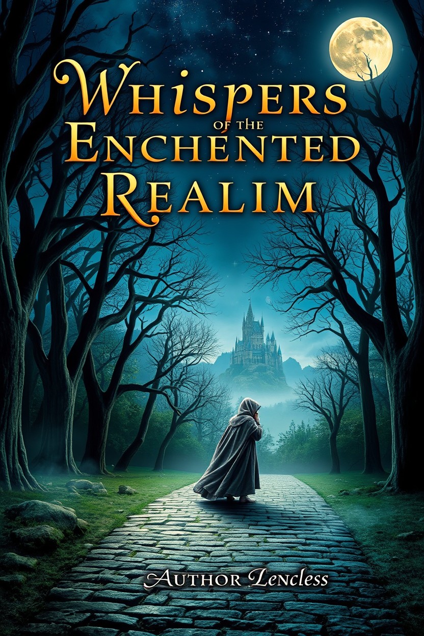 Whispers of the Enchanted Realm: Captivating Book Cover Design