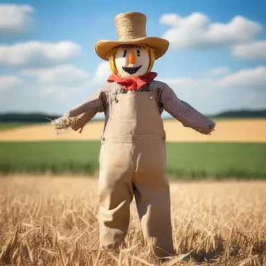 Antithetically, the man said to his friend, 'Why did the scarecrow win an award? Because he was outstanding in his field!'
