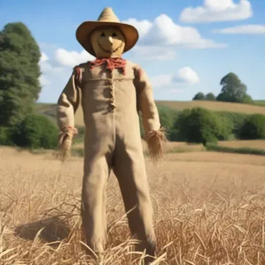 Antithetically, the man said to his friend, 'Why did the scarecrow win an award? Because he was outstanding in his field!'