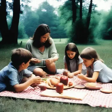 Antithetically, the horror movie began with a peaceful scene of a family picnic before descending into chaos and terror.