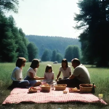 Antithetically, the horror movie began with a peaceful scene of a family picnic before descending into chaos and terror.