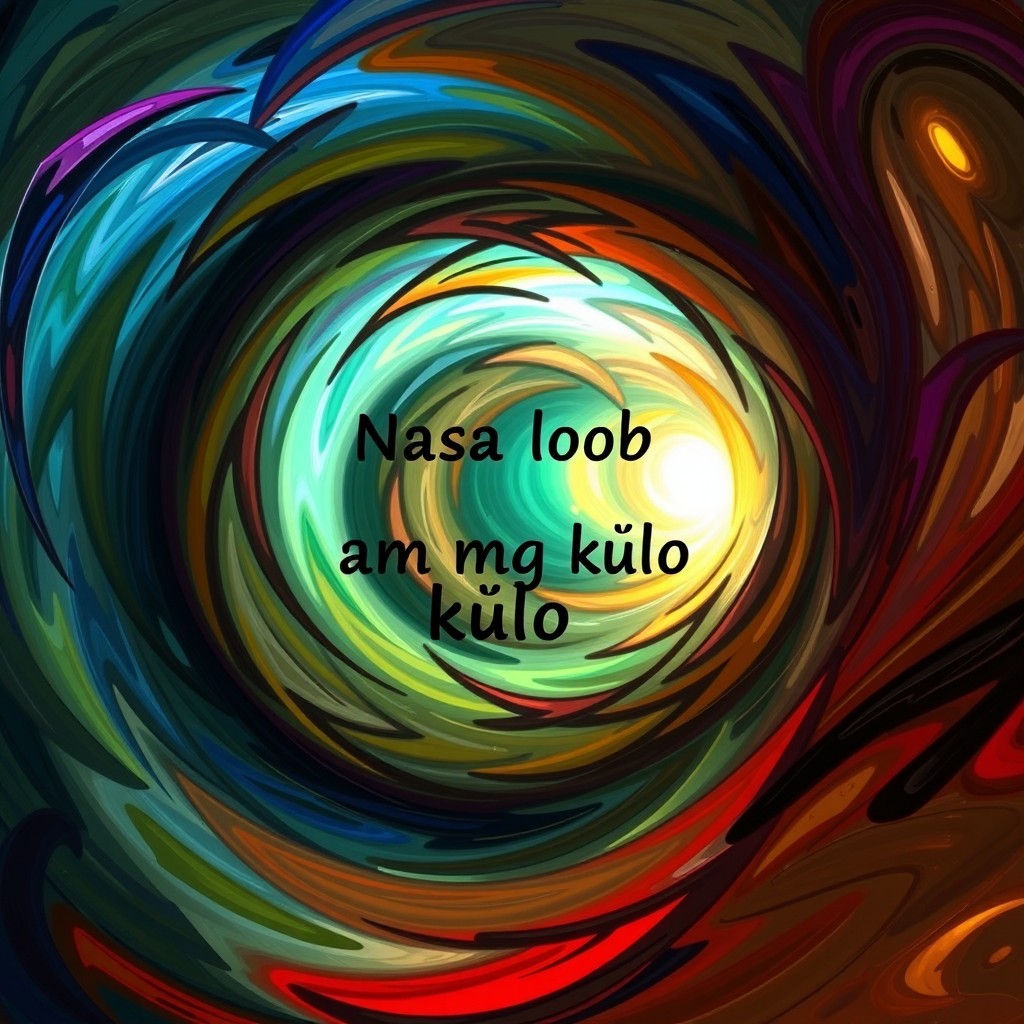 An abstract representation of the concept "Nasa loob amg kulo", featuring swirling colors and shapes that symbolize depth and complexity