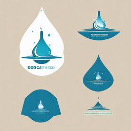 Generate a professional business logo that emphasizes the words 'MYOB Water Refilling Station'. The logo should look clean and refreshing to represent the nature of the business.