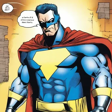 In the comics, the superhero character is portrayed as the powerful antitype of the villain.