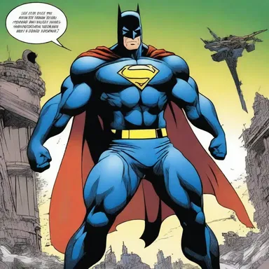 In the comics, the superhero character is portrayed as the powerful antitype of the villain.