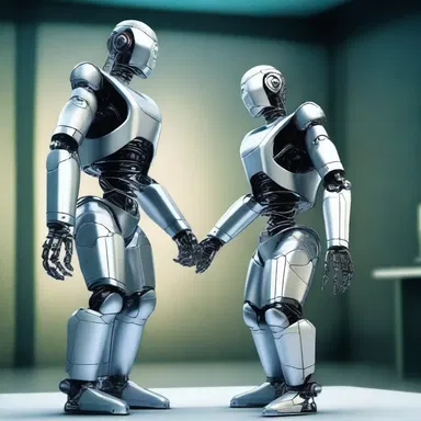 In science fiction novels, robots are often portrayed as the antitype of humans, emphasizing their differences in abilities and emotions.