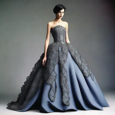 In the world of fashion, the avant-garde designer created a dress that served as the antitype of traditional evening gowns, challenging societal norms.