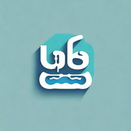 A business logo with the word 'MYOB' at the top and 'Water Refilling Station' underneath. Provide a visually striking balance between text and symbolic elements related to water and refilling.