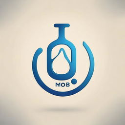 Create a business logo featuring the company name 'MYOB' and its nature of business, 'Water Refilling Station'. Use symbols related to water and refilling, ensuring a distinct and recognisable design.