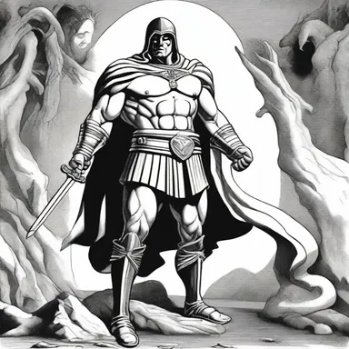 In mythology, the antonym of a 'hero' might be a 'villain'.